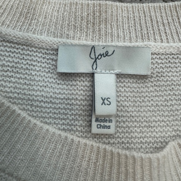 JOIE Noely Wool Cashmere Women’s Crew Neck Ivory Sweater Size XS - Picture 9 of 9